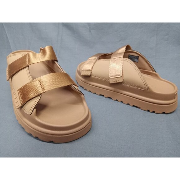 UGG Australia Other - UGG Girls K Goldenglow Slide Slip-on Dark Brown Sand Size 6 NEW IN BOX!